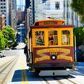 Cable Car, Van Ness & Market Street, San Francisco